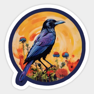 Crow Raven Corvid Bird Design Sticker
